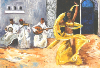 Œuvre contemporaine nommée « Danseuse Marocaine », Réalisée par PATRICK LEMIERE