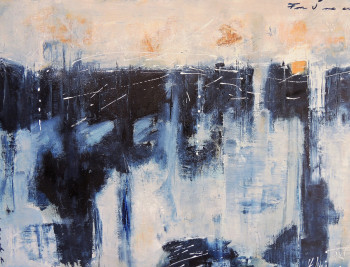 Œuvre contemporaine nommée « A BLUE PATH », Réalisée par ELENI PAPPA TSANTILIS