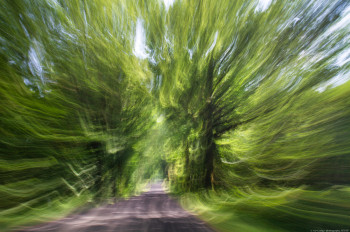 Œuvre contemporaine nommée « psychedelic road », Réalisée par JMLPYT PHOTOGRAPHY