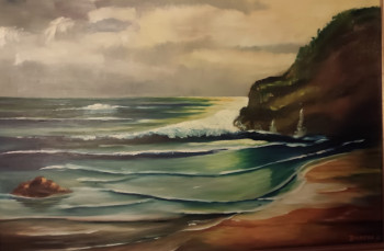 Œuvre contemporaine nommée « " Grisaille au large.." », Réalisée par MARC DANCRE