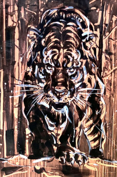 Œuvre contemporaine nommée « Le Tigre », Réalisée par VARMAN