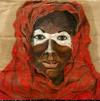 Œuvre contemporaine nommée « The red lady », Réalisée par MOLIA