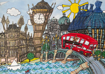 Œuvre contemporaine nommée « Big Ben », Réalisée par LINA JAëL