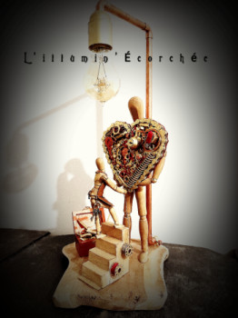 Œuvre contemporaine nommée « La Coeur-Donnière », Réalisée par L'ILLUMIN'éCORCHéE