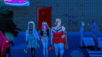 Œuvre contemporaine nommée « Sortie de club », Réalisée par ERWAN ESSART
