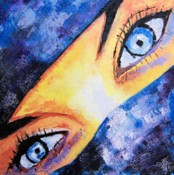 Œuvre contemporaine nommée « Les yeux du Désert », Réalisée par GIL LACHAPELLE