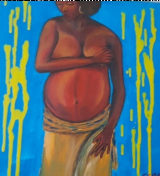 Œuvre contemporaine nommée « Maternité », Réalisée par ERES