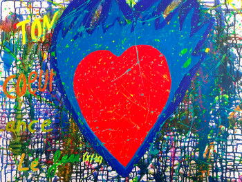 Œuvre contemporaine nommée « Ton coeur lance le feu (x/16). », Réalisée par DIDIERFALCON