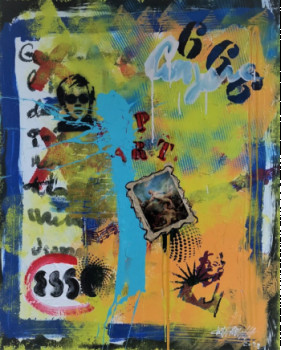 Œuvre contemporaine nommée « Conjure 666 », Réalisée par GABRIEL ANGELO CAMPANOZZI
