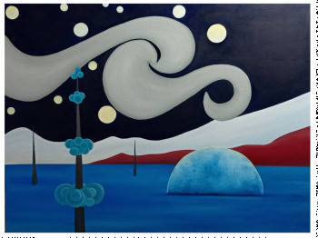 Œuvre contemporaine nommée « Décrocher la lune », Réalisée par DUBAIL.R