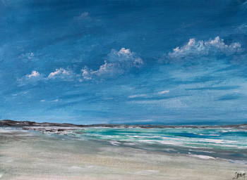 Œuvre contemporaine nommée « La plage », Réalisée par LEROY THIERRY