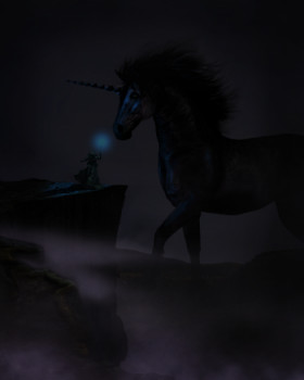 Œuvre contemporaine nommée « Dark Horse », Réalisée par HADIADOESARTS