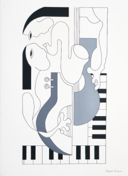 Œuvre contemporaine nommée « Connexion Musicales », Réalisée par HILDEGARDE HANDSAEME