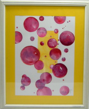 Œuvre contemporaine nommée « Dans mes bulles », Réalisée par PATRICIA JACQUIER