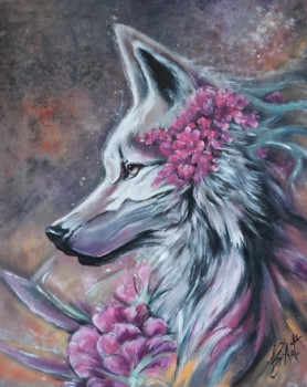 Œuvre contemporaine nommée « Wolf », Réalisée par B'ART