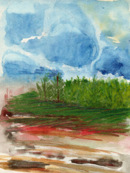Œuvre contemporaine nommée « Après La Pluie », Réalisée par MAUDéE ZARTS