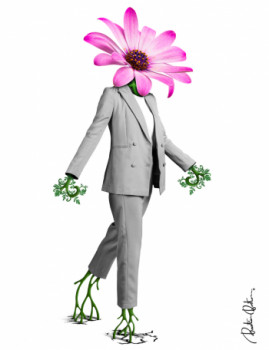 Œuvre contemporaine nommée « Marguerite », Réalisée par BASTIEN BOSTON