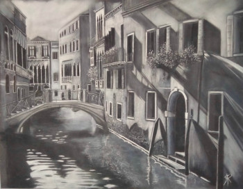 Œuvre contemporaine nommée « venise », Réalisée par SANPIER