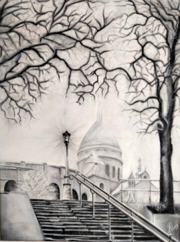 Œuvre contemporaine nommée « Montmartre », Réalisée par SANPIER