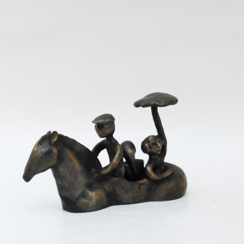 Œuvre contemporaine nommée « Promenade à cheval (n° 138) », Réalisée par DIDIER FOURNIER
