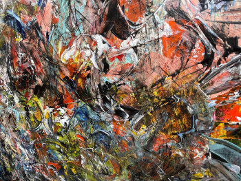 Œuvre contemporaine nommée « Peinture acrylique 5074 », Réalisée par FRANCK PATIN