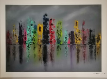 Œuvre contemporaine nommée « Cité color », Réalisée par STEF'ART