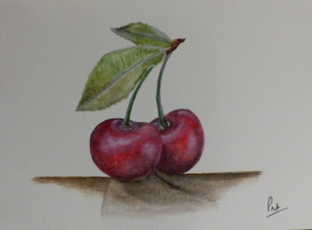 Œuvre contemporaine nommée « Cerises », Réalisée par PATCHA CRéATIONS