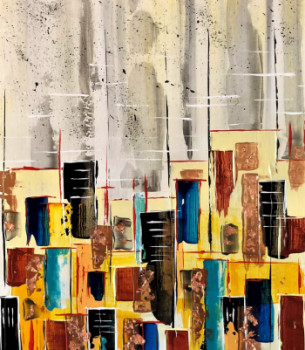 Œuvre contemporaine nommée « FAVELAS », Réalisée par ROBERT CROIZET