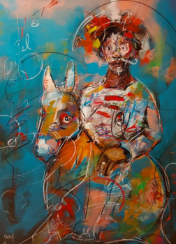 Œuvre contemporaine nommée « Don Quichotte 2 », Réalisée par ARKA
