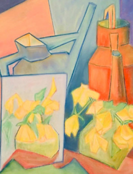 Œuvre contemporaine nommée « le bouquet de Roses », Réalisée par YAPA BANDARA