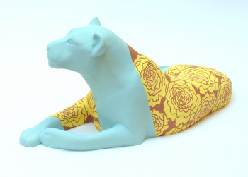 Œuvre contemporaine nommée « Lioness - Roses », Réalisée par SABINA PELC