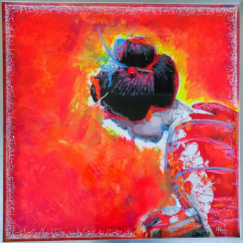 Œuvre contemporaine nommée « Geisha 2 », Réalisée par FRéDéRIC HAIRE