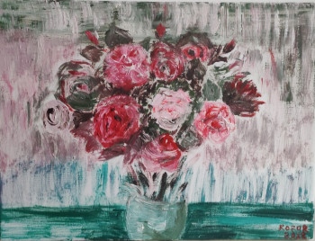 Œuvre contemporaine nommée « Des roses 1 », Réalisée par KOZAR