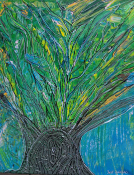 Œuvre contemporaine nommée « L'arbre d'une Vie », Réalisée par ROSE GUIHARD