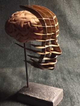 Œuvre contemporaine nommée « "L'Intelligence Emprisonnée" », Réalisée par JACOUN BISOU