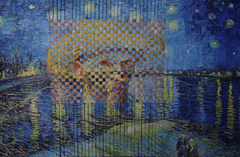 Œuvre contemporaine nommée « Van Gogh,nuit étoilée II 2 », Réalisée par ARIEL
