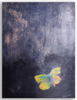 Œuvre contemporaine nommée « Papillon », Réalisée par EVAP