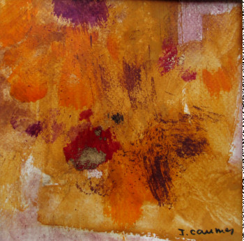 Œuvre contemporaine nommée « Orange 5 », Réalisée par J. CAUMES