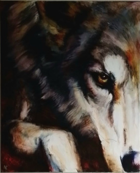 Œuvre contemporaine nommée « Loup », Réalisée par ANGELINA COLICCI