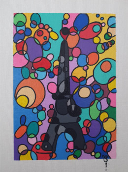 Œuvre contemporaine nommée « Paris doodle », Réalisée par MALISU