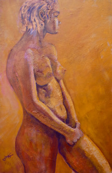 Œuvre contemporaine nommée « Jeune femme II », Réalisée par PHILIPPE JAMIN
