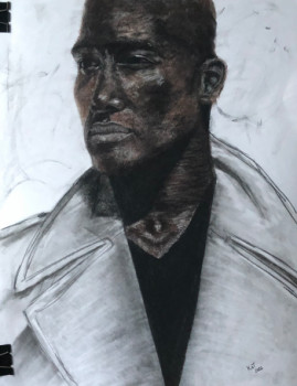 Œuvre contemporaine nommée « Darius », Réalisée par KAT