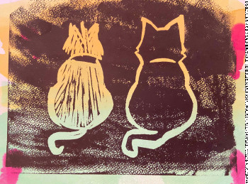 Œuvre contemporaine nommée « Cats #04 », Réalisée par AERH ARTS