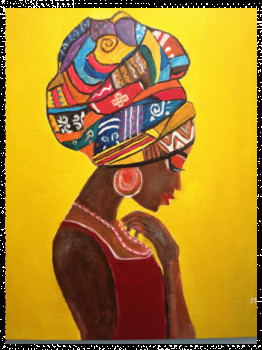 Œuvre contemporaine nommée « Africaine », Réalisée par MARCO