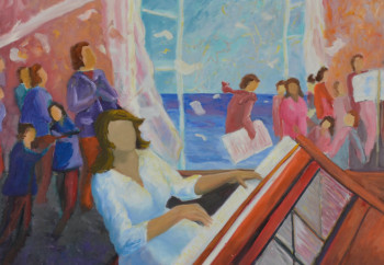 Œuvre contemporaine nommée « Musique », Réalisée par PHILIPPE LE MONIES DE SAGAZAN