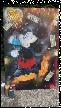 Œuvre contemporaine nommée « Mickey street », Réalisée par CINDY LEROUX