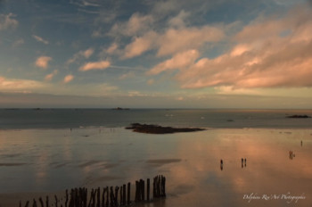 Œuvre contemporaine nommée « Saint-Malo à l'heure dorée », Réalisée par DELPHINE REN’ART PHOTOGRAPHIE