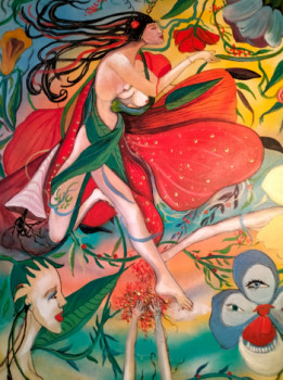 Œuvre contemporaine nommée « La danse de Flore », Réalisée par VASA