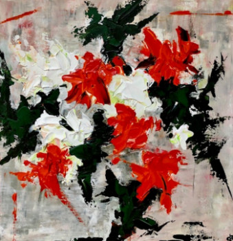 Œuvre contemporaine nommée « Samba Flowers », Réalisée par CATHERINE BENOIST
