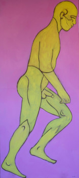 Œuvre contemporaine nommée « Homme qui marche », Réalisée par JEAN-JACQUES BARELLI